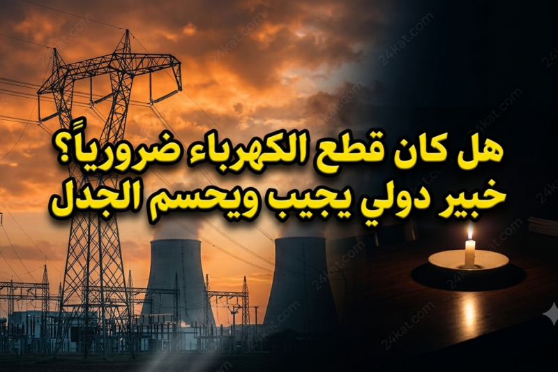 هل كان قطع الكهرباء ضرورياً؟ خبير دولي يجيب ويحسم الجدل