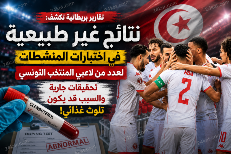 تسجيل نتائج إيجابية لإختبارات منشطات في صفوف لاعبي المنتخب التونسي
