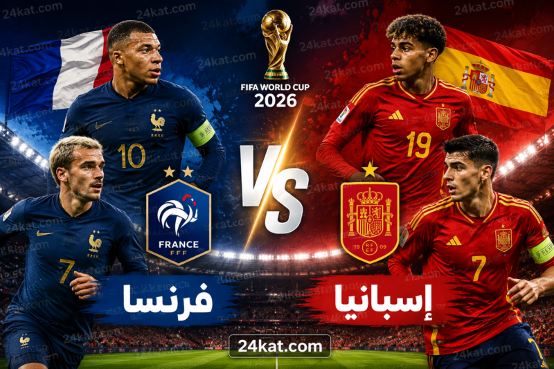 مباراة إسبانيا و فرنسا اليوم في كأس العالم 2026