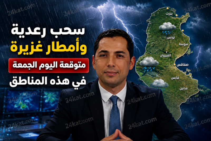 سحب رعدية وأمطار غزيرة متوقعة اليوم الجمعة في هذه المناطق
